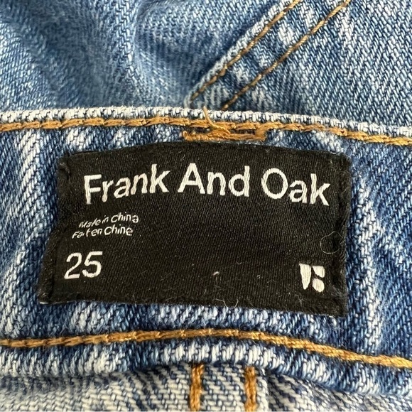 Frank and Oak Karen Kick Flare Organic Cotton Cropped Jeans 25 - Picture 10 of 12